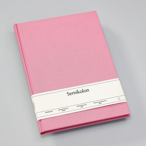 Notebook Classic with linen binding Flamingo A4 Plain