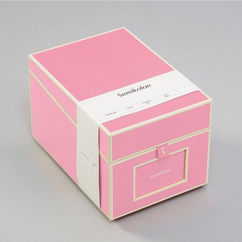 Photograph Box w. 3 index card Flamingo