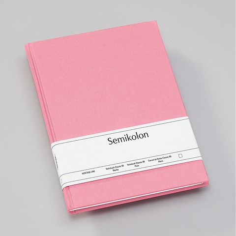 Notebook Classic with linen binding Flamingo B5 Plain