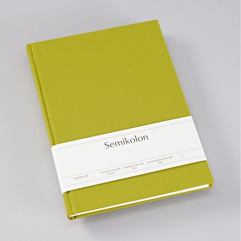 Notebook Classic with linen binding Matcha B5 Plain