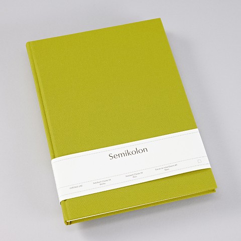 Notebook Classic with linen binding Matcha A4 Plain