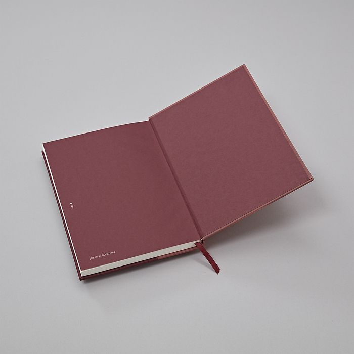 NA Notebook (A5) Blossom, linen-paper, 172 p., 100g/m2, Ruled