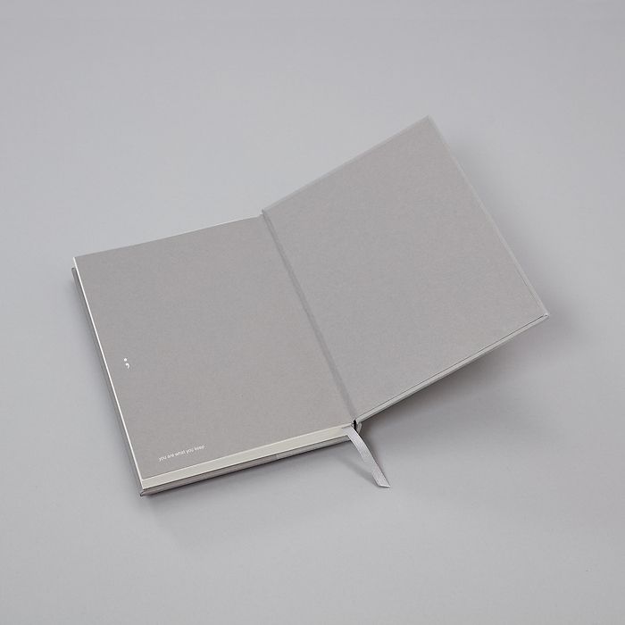 NA Notebook (A5) Moonstone, linen-paper, 172 p., 100g/m2, Dotted