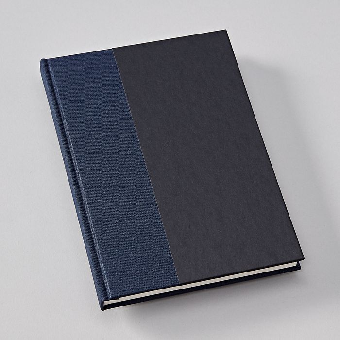 NA Notebook (A5) Midnight, linen-paper, 172 p., 100g/m2, Dotted