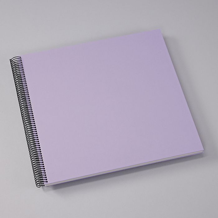 Spiralalbum Economy Large, cream pages, lilac silk