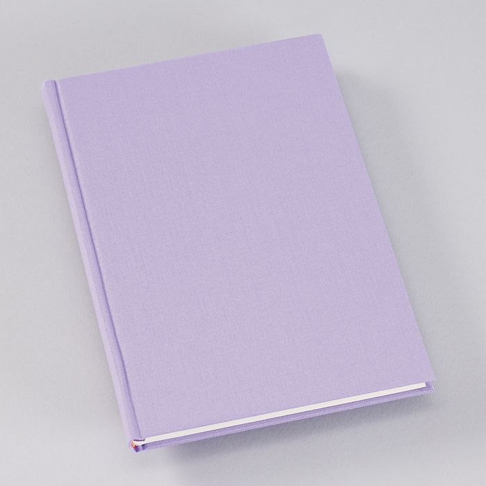 Notebook Classic (A5) plain, lilac silk