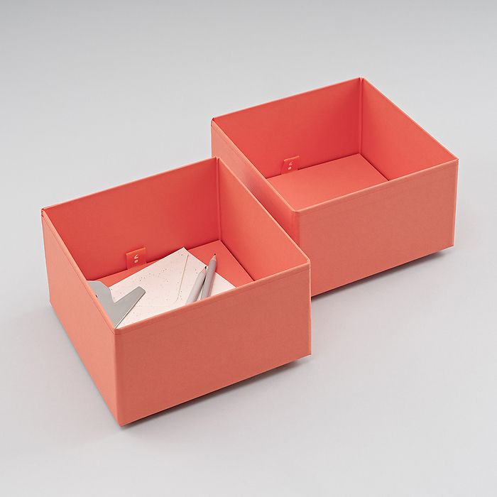 4Rooms Organizer, Square, Set of 2, Orange