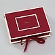 Small Photobox with cover window, burgundy