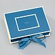 Small Photobox with cover window, azzurro